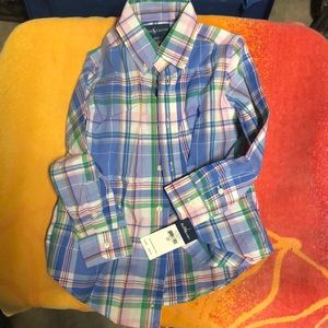 Long sleeve boys polo